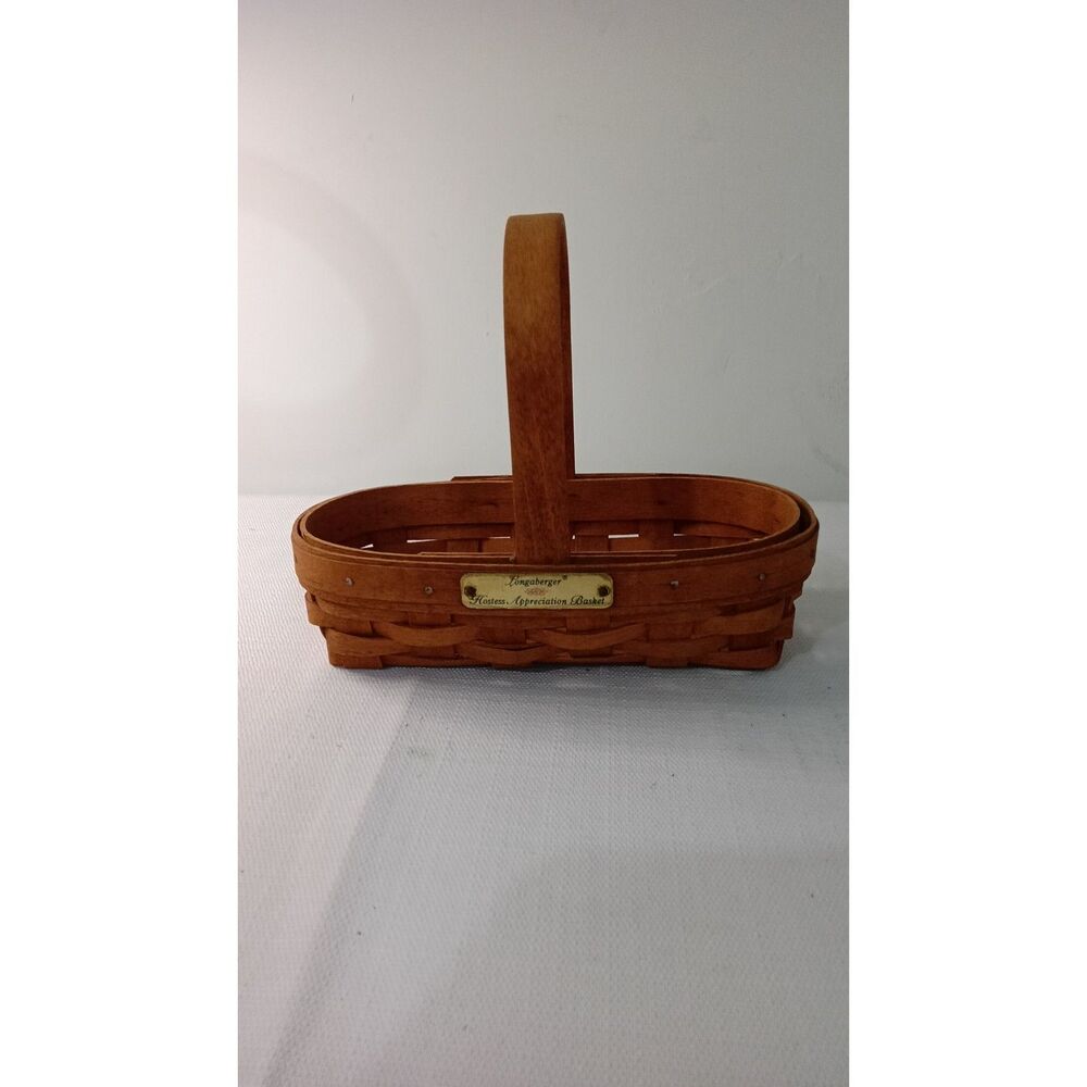 Longaberger Hostess Appreciation Basket 1993 Handwoven with Handle